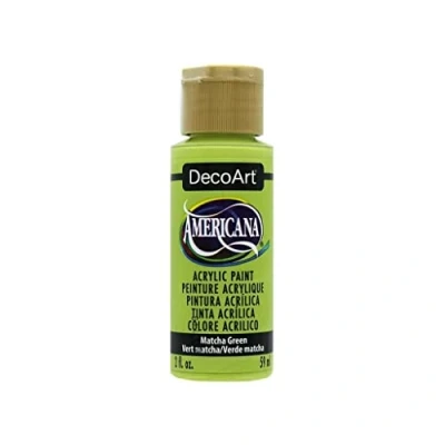 Imagen de Deco Art Americana Pintura 2 oz GRN, Verde Matcha Amarillo Verde, 1 count (Pack of 1)