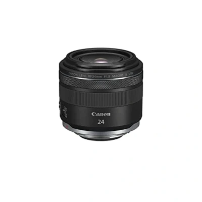 Imagen de Canon Objetivo RF 24 mm F1.8 Macro IS STM Lente Gran Angular, Foto Detalle y Vídeo Incluso con Poca luz, Lligero, Enfoque estabilizador óptico 5 Pasos, Compatible Sistema EOS R, Negro