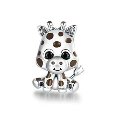 Imagen de Abalorio de Plata ley 925 con diseño murciélago y gato, pavo real, dije océano para pulsera Pandora,