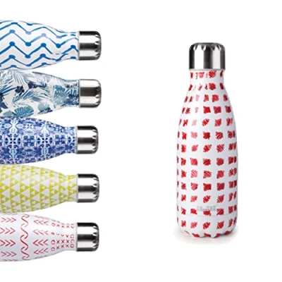 Imagen de IBILI Botella termo Doble pared doodle 350, Acero Inoxidable 18/10, pared, Reutilizable
