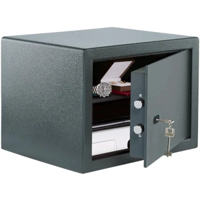 Imagen de BURG WÄCHTER Caja fuerte para muebles con llave, incluye estante, fijación a la pared y al suelo, 40,3 L, 19,2 kg, Pure Safe PS 130 K, antracita