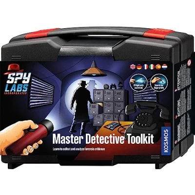 Imagen de Kosmos 617240 Spy Labs Incorporated Detective Toolkit, Case, Toys for Children from 8 Years with Utensils and Professional Tips, Multilingüe Instructions in EU5, Mediano