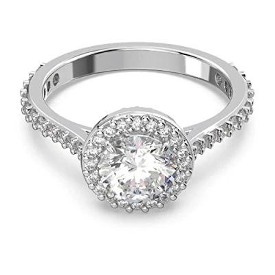 Imagen de Swarovski Constella Cocktail Round Anillo, Mujer, Talla: 60, White