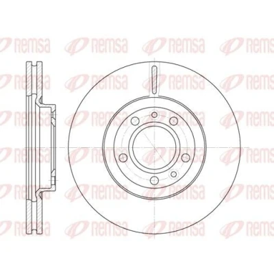Imagen de REMSA 6869.10 Disco de freno Eje delantero 283, 283 26 5 ventilado PEUGEOT: 407 Berlina, SW, 607 CHEVROLET: Captiva, OPEL: Antara