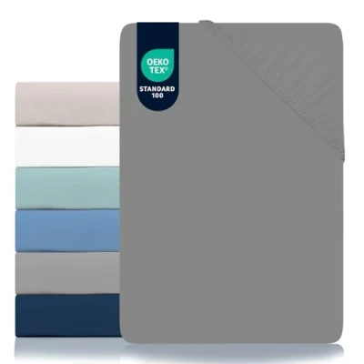 Imagen de Dreamzie Sabanas 180x200 Ajustable Microfibra Ultra Suave Oeko Tex Certificado Sabana Bajera Gris Carbón