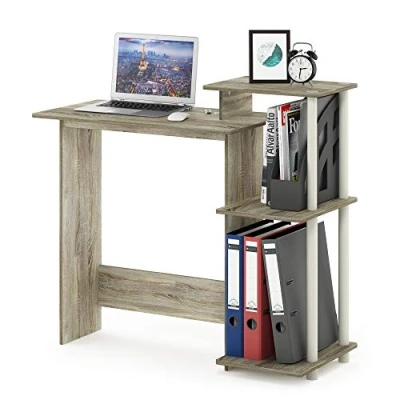Imagen de Furinno Efficient Escritorio, Madera de Roble Sonoma, 39.62 x 100.58 85.34 cm
