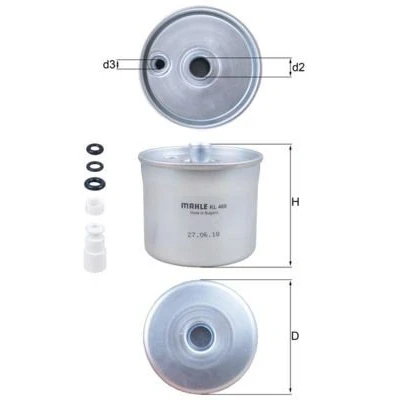 Imagen de MAHLE ORIGINAL KL 468 Filtro Combustible de tubería 14 6,7 LAND ROVER: Freelander I SUV, SUV Cabrio