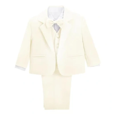 Imagen de Lito Angels Trajes para niño pequeños de Vestir Elegante Marfil Ivory, Conjunto 5 Piezas Traje Formal Boda, Fiesta, Ceremonia y ocasión Especial, Tamaño 2 3 años 057