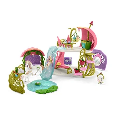 Imagen de Schleich 42445 bayala play set casa de flores con unicornios, lago y establo, juguetes a partir 5 años