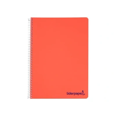 Imagen de Cuaderno espiral liderpapel a4 wonder tapa plastico 80h 90gr pauta estrecha 2,5mm con margen colores surtidos