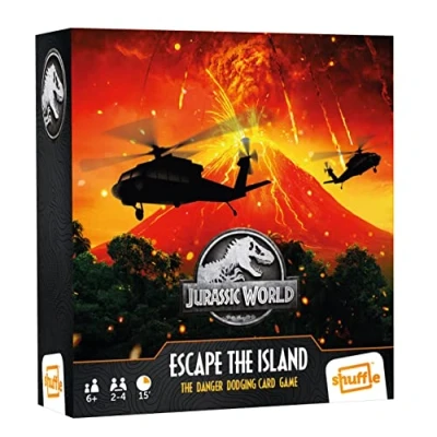 Imagen de Shuffle Escape The Island. Juego de Cartas basado en la pelicula Jurassic World, 2 a 4 Jugadores Partir 6 años