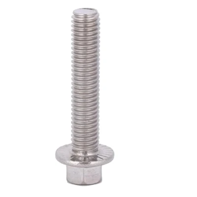 Imagen de 10pcs Tornillo al por mayor M8 Acero inoxidable Ss304 Tornillos de brida impulsión hexagonal Pernos arandela cabeza tapa(M8*25)