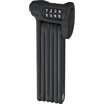 Imagen de ABUS Bordo Combo Lite 6150/85 Cerradura plegable con bolsa de combinación extraligera acero especial nivel seguridad 6 85 cm Negro
