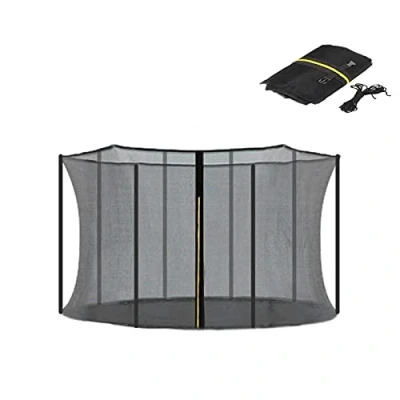 Imagen de Moageme Seguridad para Cama elástica 8 Polos, Red Repuesto 10 pies, protección elástica, Envolvente, Resistente a los Rayos UV