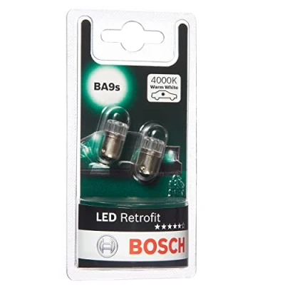 Imagen de Bosch T4W LED Retrofit Lámparas para vehículos, 12 V 1 W BA9s, x2