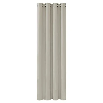 Imagen de Deconovo Cortinas Dormitorio Salon Opacas Moderna con Ojales, Termicas Aislantes Frio y Calor 132x183 cm(Ancho x Alto) Beige Claro, 1 Pieza