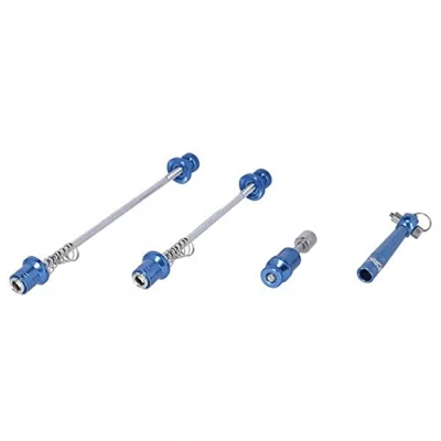 Imagen de XLC QR L08 Set Cierre RAPIDO con ANTIRROBO Repuestos, Adultos Unisex, Azul (Azul), Talla Única