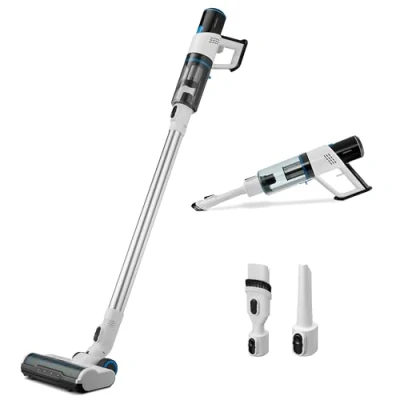 Imagen de MEDION aspiradora de Varilla P250 (sin Cable, sin Bolsa, tecnología ciclónica, 250 vatios, y Mano 2en1 con batería Recargable, Sensor Polvo, HEPA H13