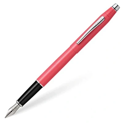 Imagen de Cross Classic Century Coral Pearlescent Lacquer Pluma estilográfica con detalles de cromo pulido