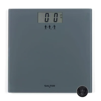 Imagen de Salter SA00300 GGFEU16 báscula de baño Añadir y pesar, digital para bebés, mascotas, equipaje, gran plataforma, fácil lectura, patas especiales, precisión, capacidad máx. 180 kg
