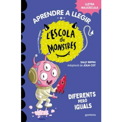 Imagen de Aprendre a llegir l&#039;Escola de Monstres 17 Diferents però iguals: Amb lletra MAJÚSCULA (llibres per nens partir 5 anys) (Montena)