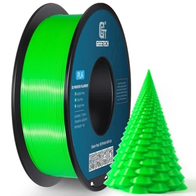 Imagen de GEEETECH Filamento PLA 1.75mm para impresión 3D, 1kg Spool, Verde