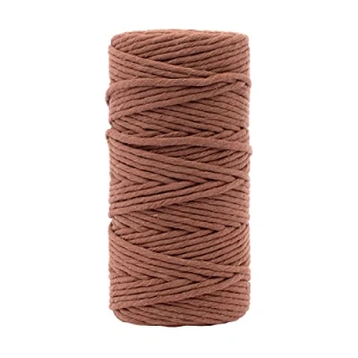 Imagen de Vaessen Creative Hilo de macramé marrón, 3 mm x 100 m, 100% algodón, Disponible, Bricolaje, decoración como Colgante, Colgante Pared, portavelas, atrapasueños