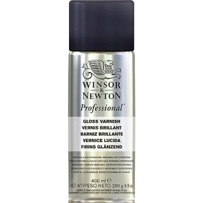 Imagen de Winsor &amp; Newton Barniz en Spray Brillante para Cuadros, Acrílico, 400 ml (Paquete de 1),
