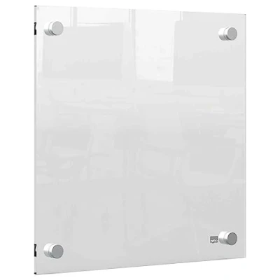 Imagen de Nobo 1915619 Pizarra Blanca de Pared, Borrado en Seco, Tablero Notas Sin Marco, Oficina y Hogar, Incluye Rotulador, Blanco, 300 x mm