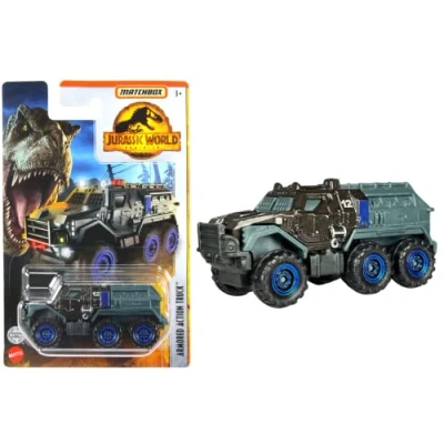 Imagen de Matchbox Jurassic World Dominion FMW90 Vehículos a escala 1:64 Camión de acción blindado HBH06