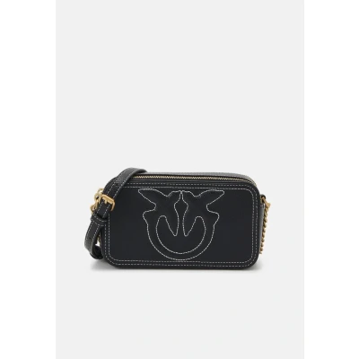 Imagen de Pinko Carrie Camera CASE Bandolera, Mujer, Talla: One Size, Black/antique gold