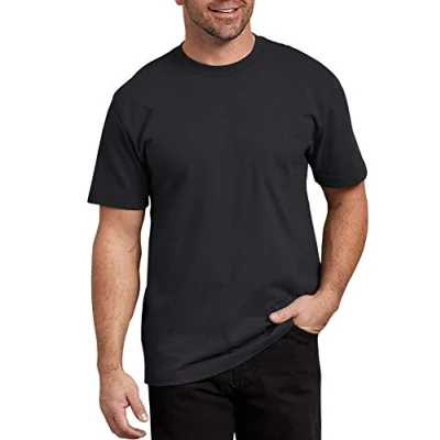 Imagen de Dickies Hombre, Camiseta de manga corta y corte holgado en tejido grueso, negro, L