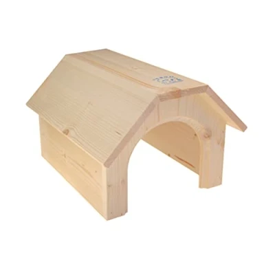 Imagen de Resch Nr05 Casita para Conejo/Madera Maciza de Picea sin Tratar/Su Acogedor diseño con Aspecto Granero Ofrece Mucho Espacio