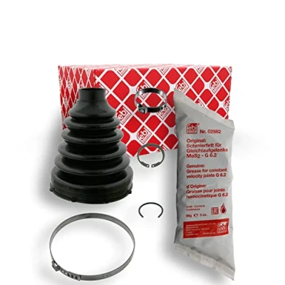 Imagen de FEBI BILSTEIN 24031 Fuelle Palier Eje delantero, lado de engranaje Termoplástico BMW: 3 Touring, Berlina, X5