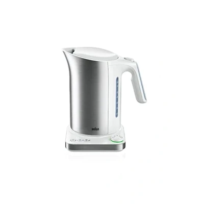 Imagen de Braun Household Hervidor de agua WK 5115 WH IDCollection Tetera con sistema cocción rápida y función mantenimiento del calor, 5 niveles temperatura, ideal para té, 1,7 L, 3000 W, color