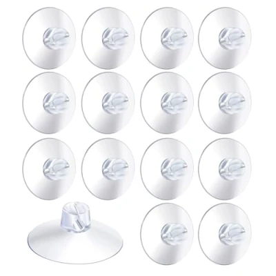 Imagen de 20x Ventosas de Luces Hadas Gancho Succión Soporte con Ranura para Ventanas y Cristales Sostener Numerosas