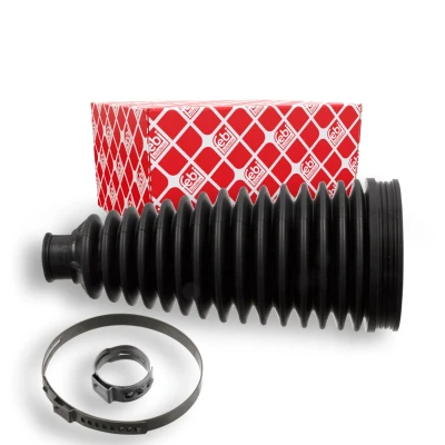 Imagen de FEBI BILSTEIN 101674 Juego de fuelle, dirección Termoplástico Eje delantero, izquierda, derecha con abrazaderas TOYOTA: Auris Hatchback