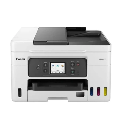 Imagen de Canon Maxify GX4050 Megatank, Impresora Profesional para Oficina, con Depósito de Tinta Rellenable, WiFi, ADF 35 Hojas, Capacidad 350 Impresión Alta Velocidad, 3 Años Garantía, Blanco
