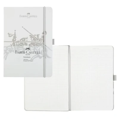 Imagen de Faber Castell 10317 Cuaderno DIN A5 gris, cuadriculado, 100 g/m², 194 páginas papel FSC Mix, 145 x 210 mm