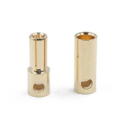 Imagen de Boladge 10 Pares Conector Enchufe Banana de Bala Macho Hembra 5.0MM 5MM Chapado en Oro para Motor ESC Batería Lipo