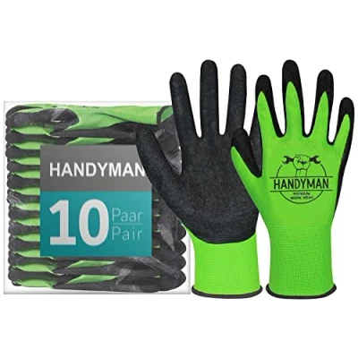 Imagen de ACE Handyman Guantes de trabajo protección para el EN 388 Talla 10/XL (Paquete 10)