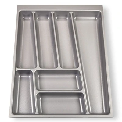 Imagen de SO TECH® Cubertero ORGA BOX® II para Cajón de Nobilia 45 cm (Cubertero: 462 x 355 mm) Color Gris Argentado