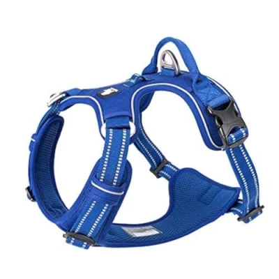 Imagen de WINHYEPET True Love Arnés para Perros sin tirones Mascotas Extra Reflectante pequeños, medianos y Grandes Ajustable de Malla Suave Acolchado Fácil Control TLH56512