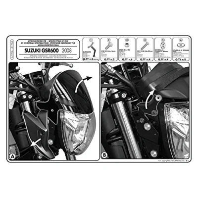 Imagen de Givi A170A Kit de Montaje para Parabrisas 247A/N