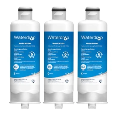 Imagen de Waterdrop Filtro de Agua para Frigorífico DA97 17376B, Compatible con Samsung® HAF QIN/EXP, QIN, 08006C, Paquete 3