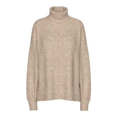 Imagen de Pieces Pcmalou Rollneck Jersey de punto, Mujer, Talla: XS, Taupe gray