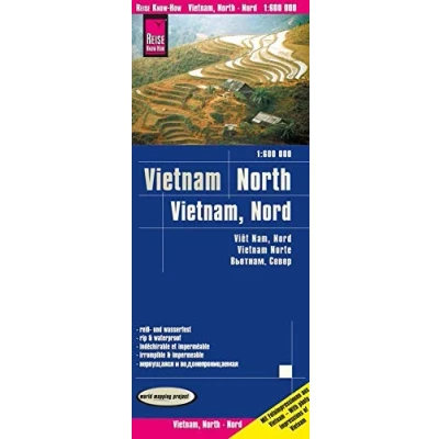 Imagen de Vietnam norte, mapa impermeable de carreteras. Escala 1:600.000 impermeable. Reise Know How.: reiß und wasserfest (world mapping project) (Vietnam North (1:600.000))