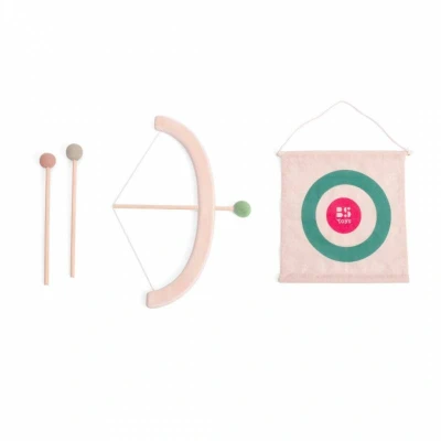 Imagen de Arco con 3 flechas punta de fieltro y diana BStoys