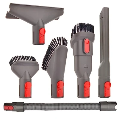 Imagen de Kit de Accesorios Cepillo Boquilla Repuesto con Tubo Flexible Manguera Extensión para Dyson V7 V8 V10 SV10 SV11 Aspirador (6 en 1)