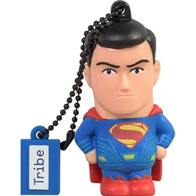 Imagen de Tribe Warner Bros DC Comics Superman Movie Memoria USB 2.0 de 16 GB Pendrive Flash Drive goma con llavero, multicolor
